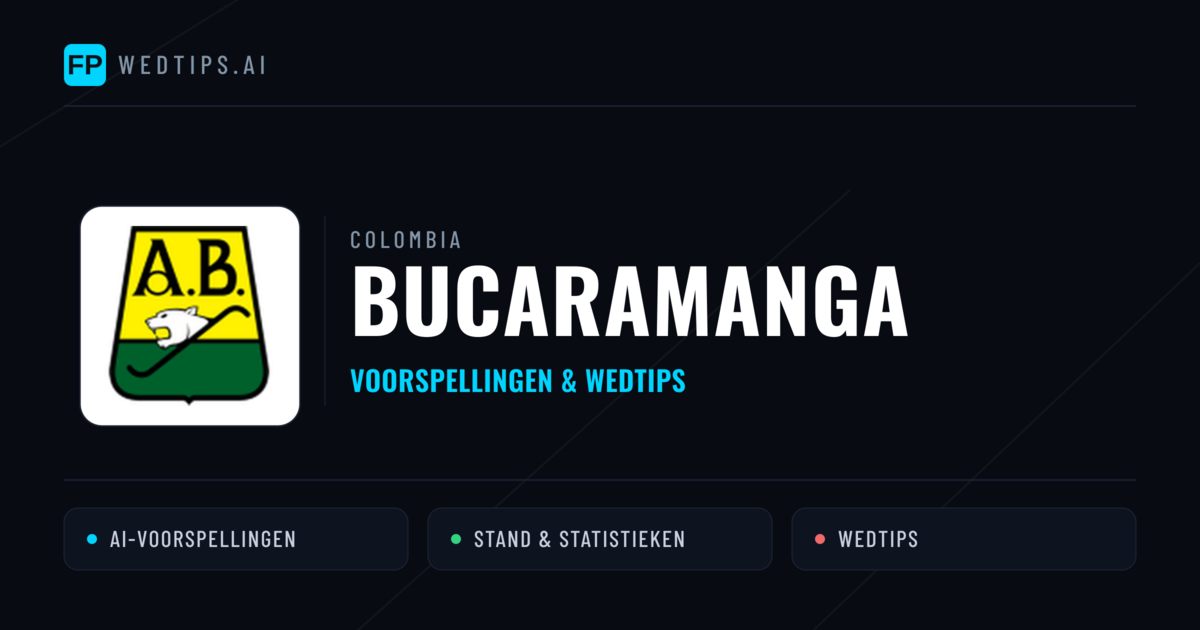 Bucaramanga voorspellingen & statistieken