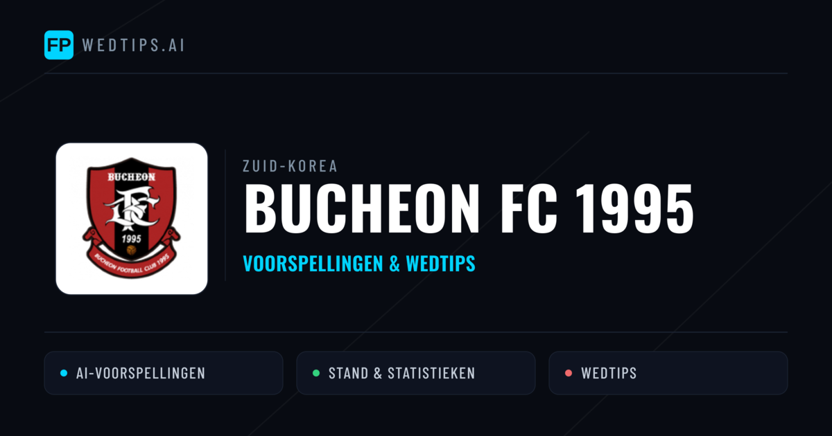 Bucheon FC 1995 voorspellingen & statistieken