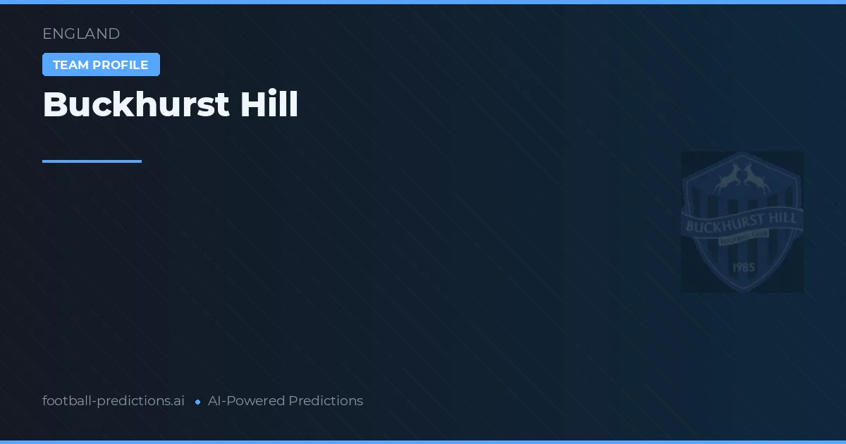 Buckhurst Hill voorspellingen & statistieken