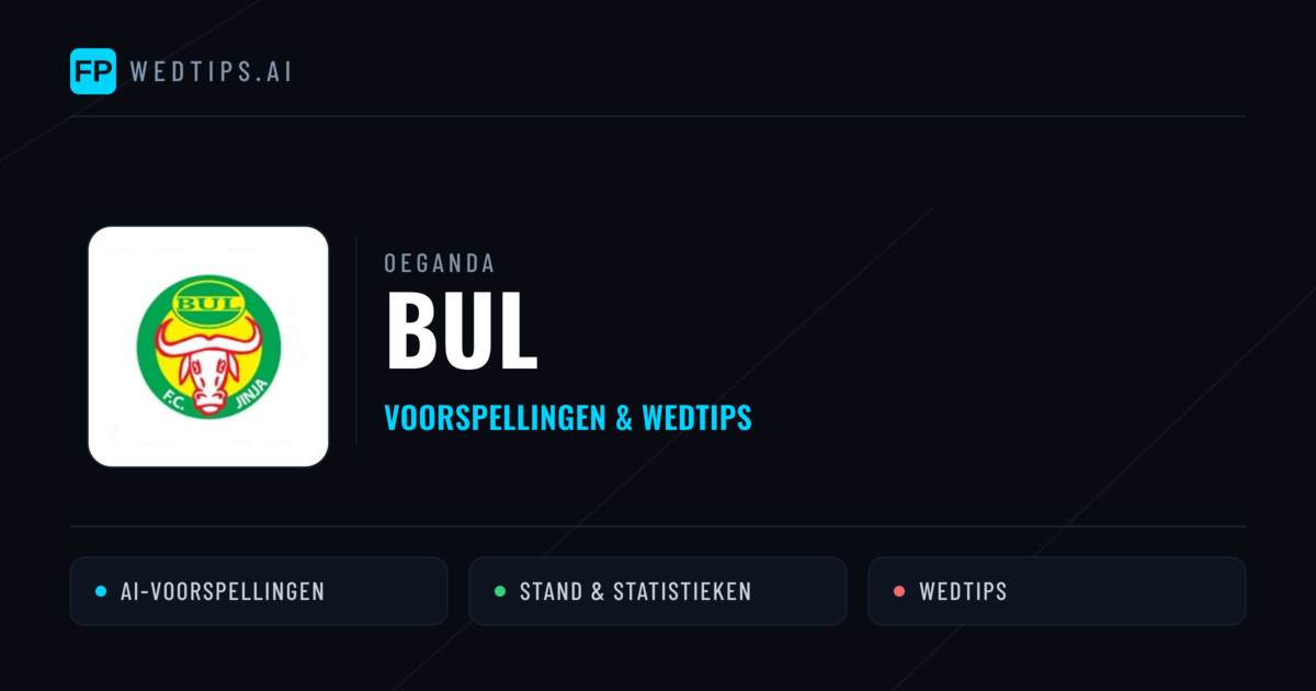 BUL voorspellingen & statistieken