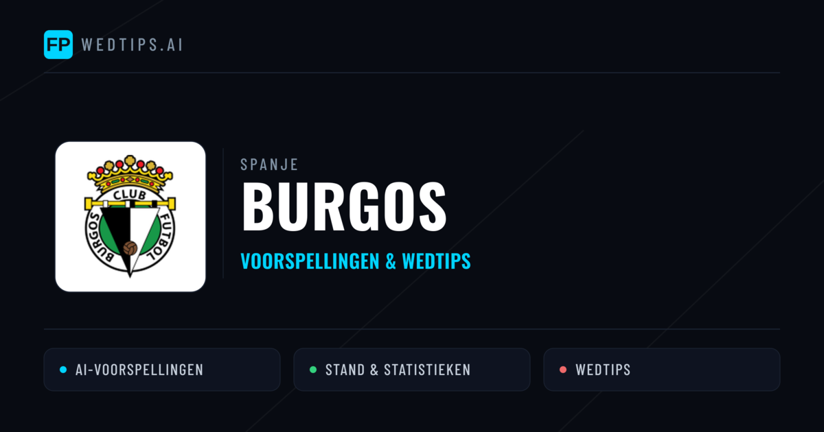 Burgos voorspellingen & statistieken