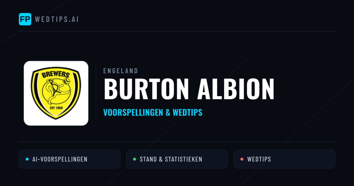 Burton Albion voorspellingen & statistieken