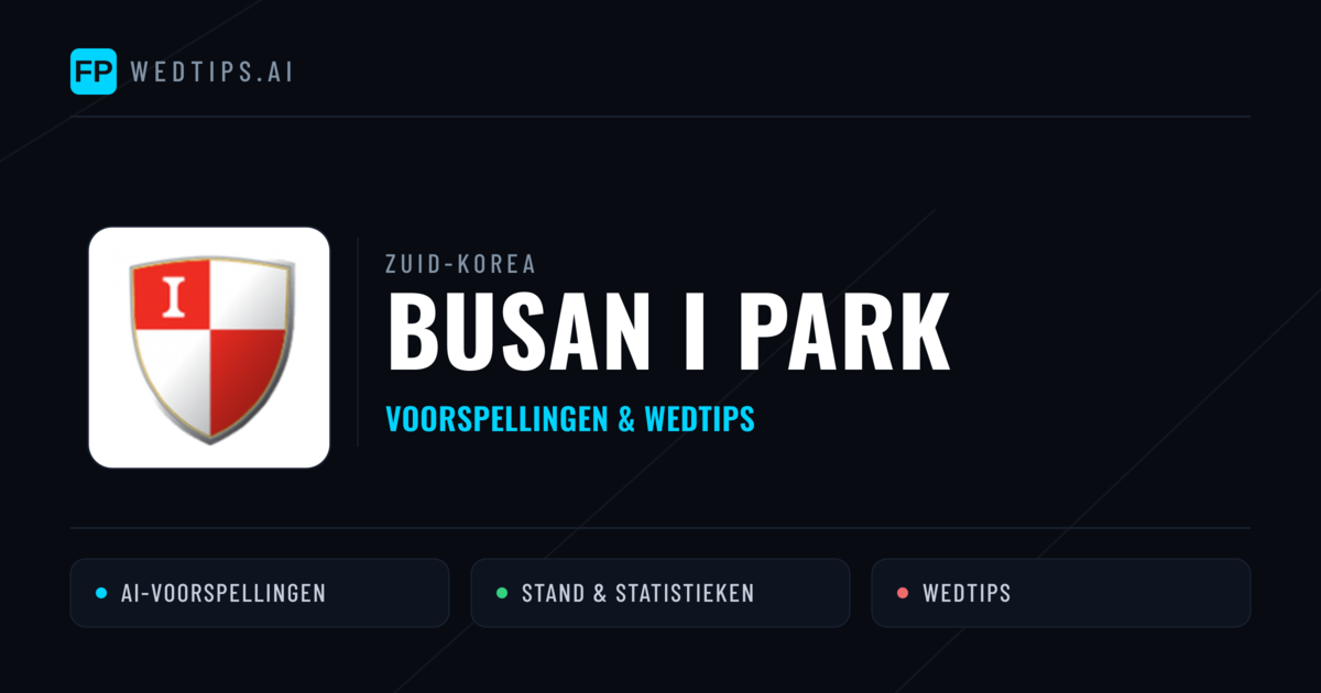 Busan I Park voorspellingen & statistieken