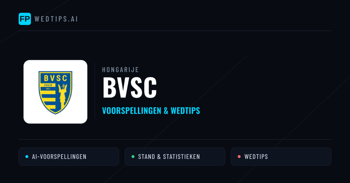 BVSC voorspellingen & statistieken