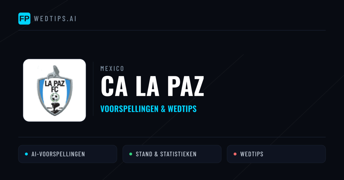 CA La Paz voorspellingen & statistieken