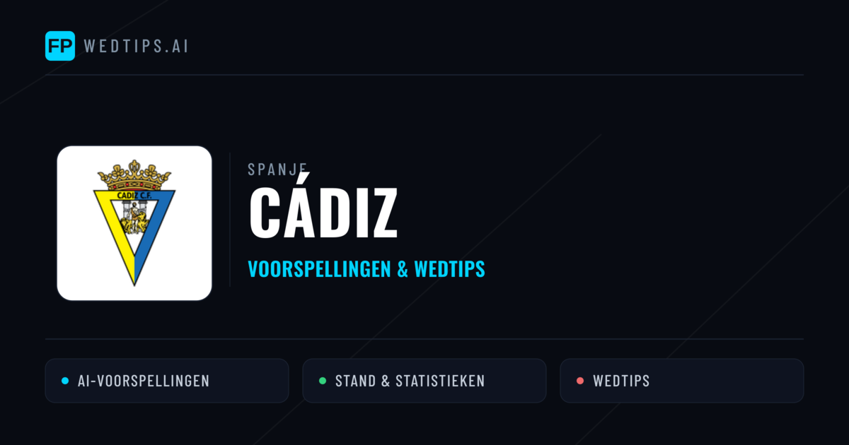 Cádiz voorspellingen & statistieken