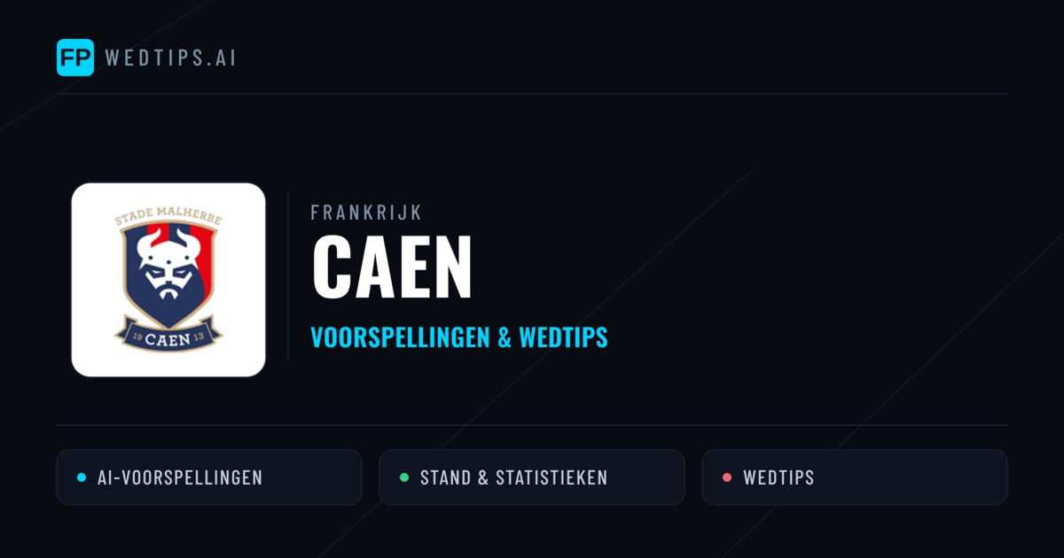 Caen voorspellingen & statistieken