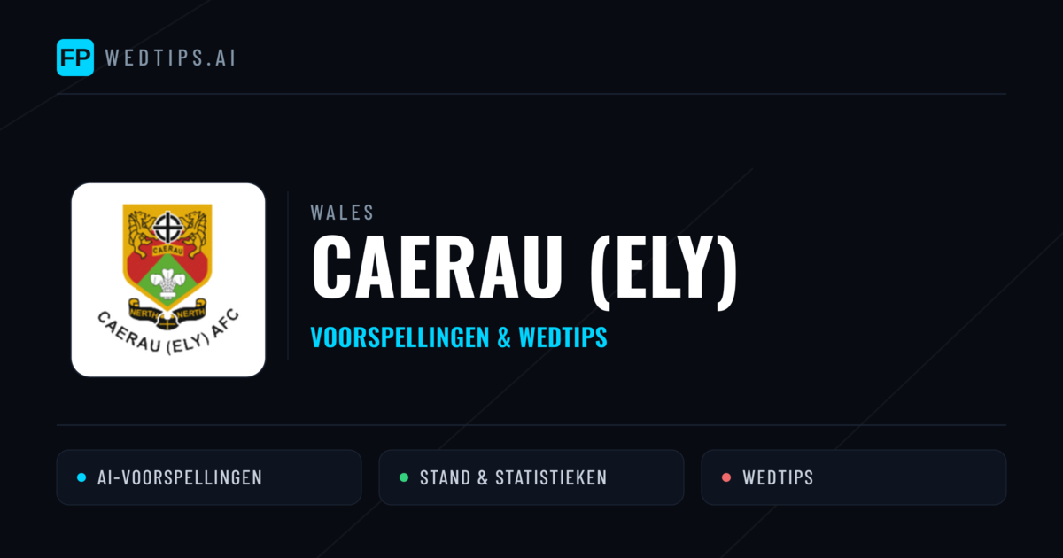 Caerau (Ely) voorspellingen & statistieken