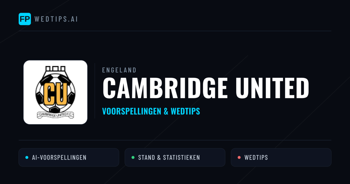 Cambridge United voorspellingen & statistieken