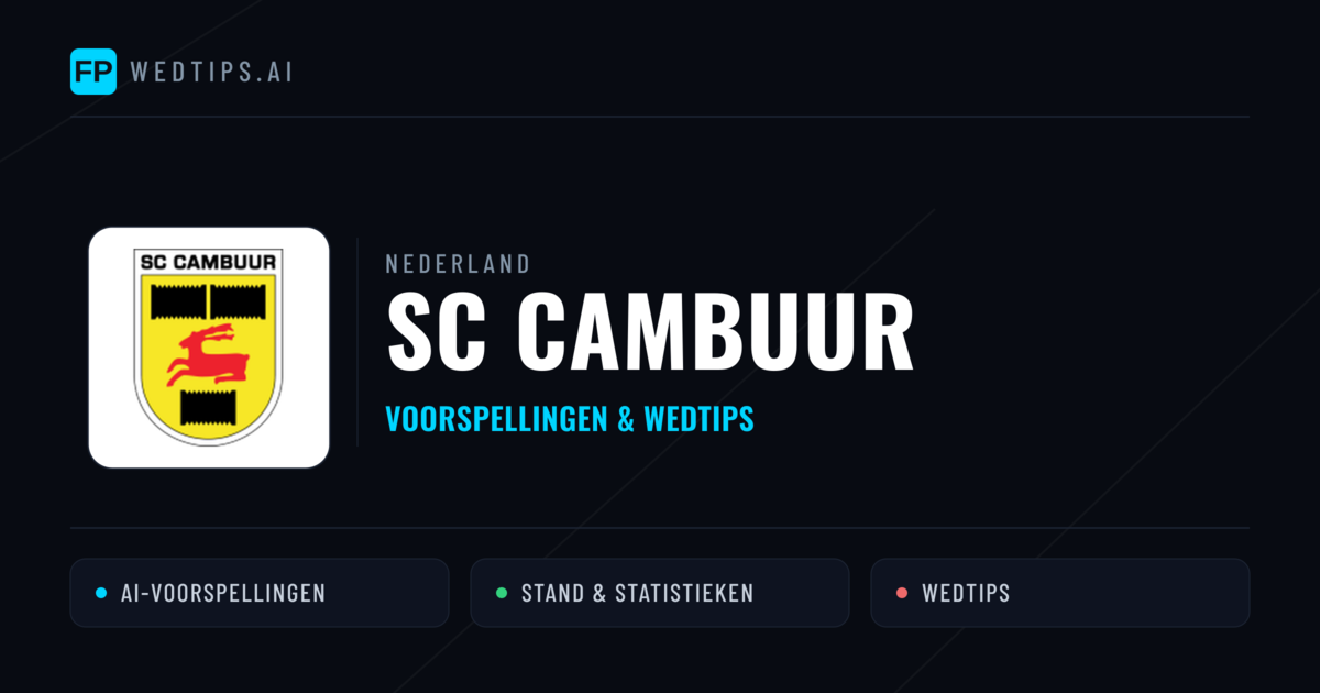 SC Cambuur voorspellingen & statistieken
