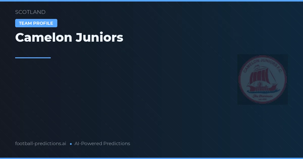 Camelon Juniors voorspellingen & statistieken