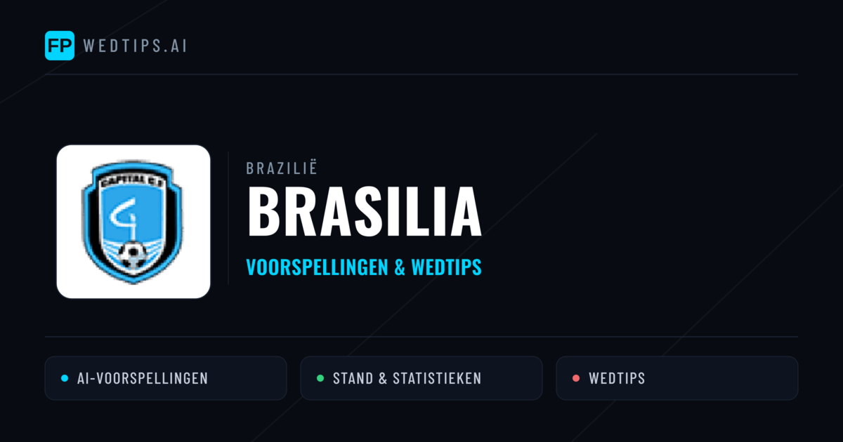 Brasilia voorspellingen & statistieken