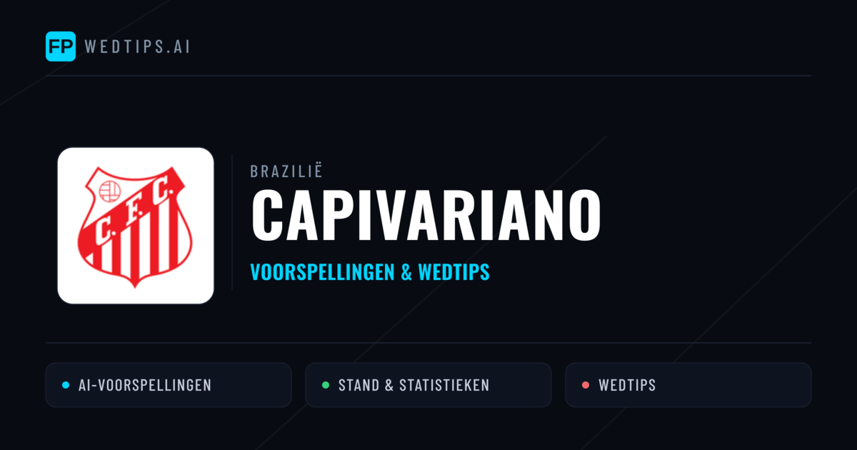 Capivariano voorspellingen & statistieken
