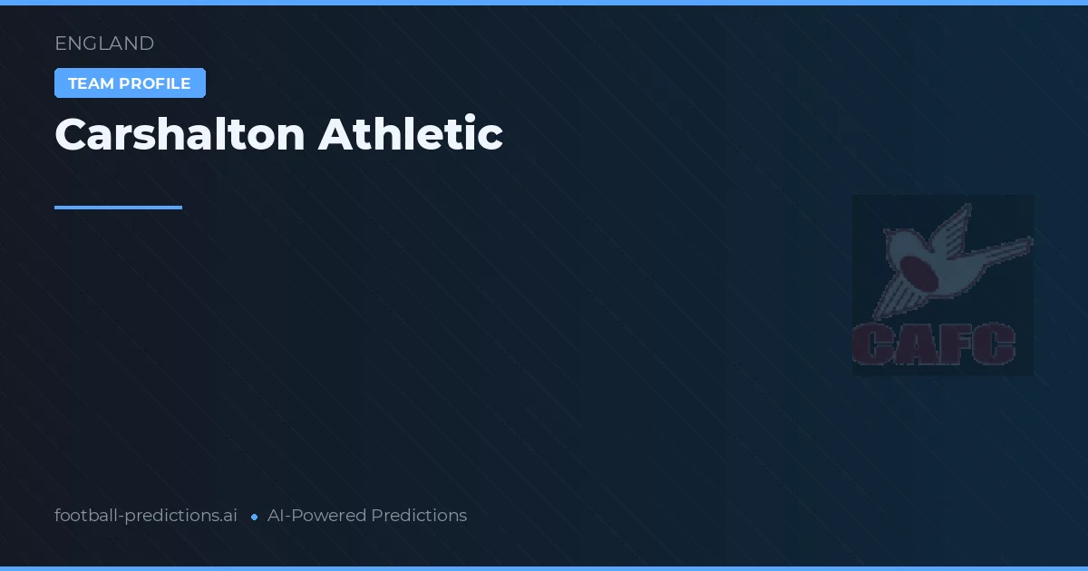Carshalton Athletic voorspellingen & statistieken