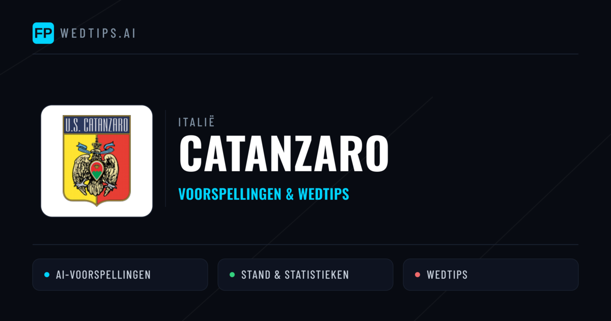 Catanzaro voorspellingen & statistieken