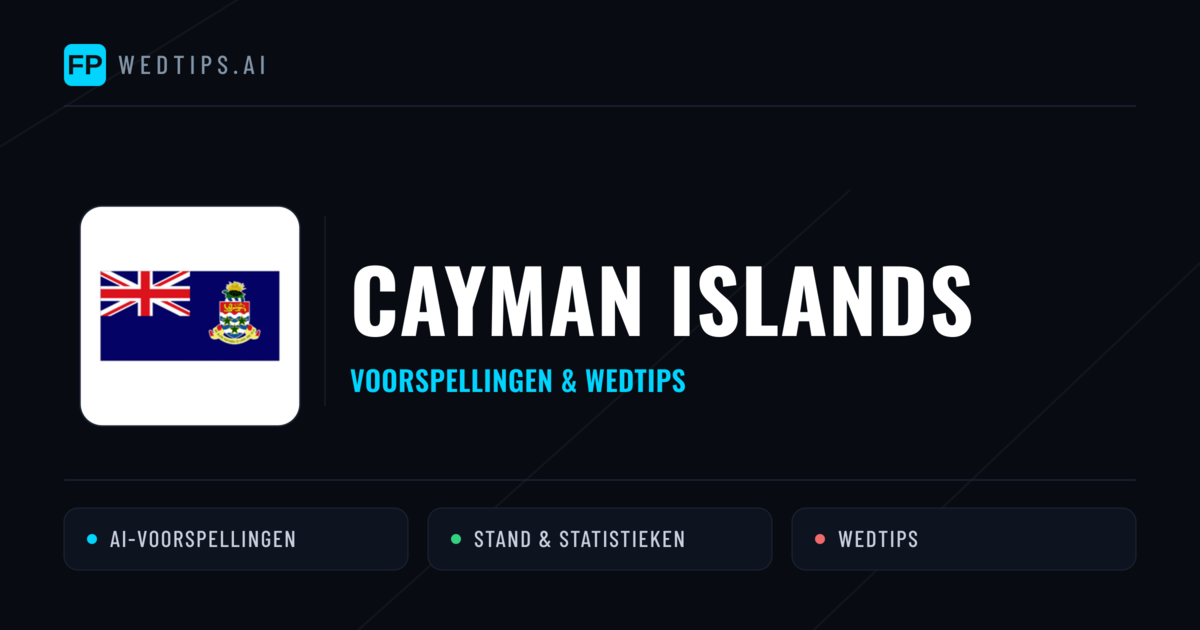 Cayman Islands voorspellingen & statistieken