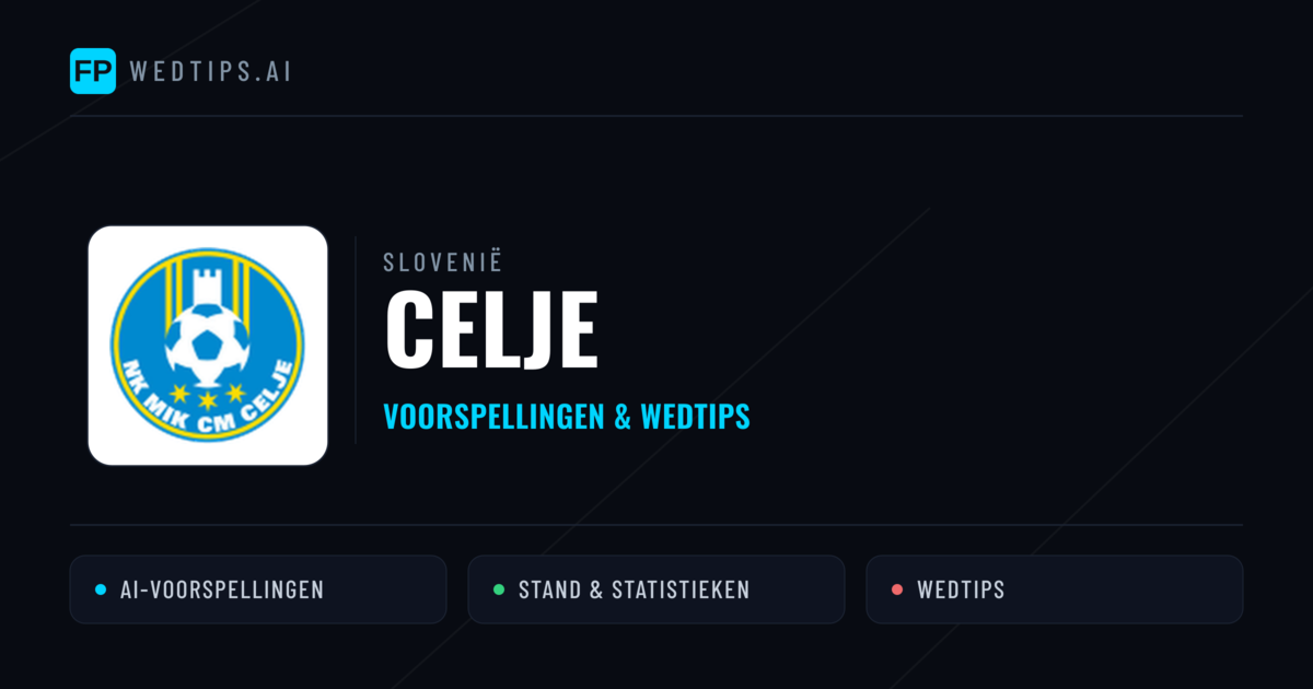 Celje voorspellingen & statistieken