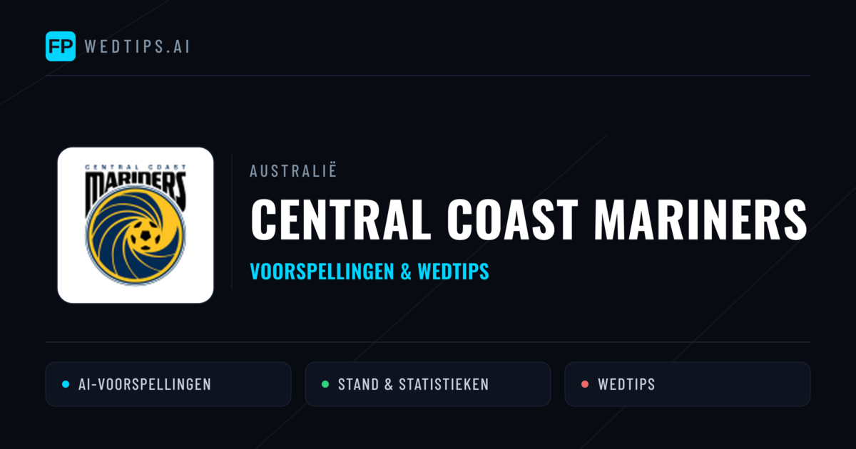 Central Coast Mariners voorspellingen & statistieken