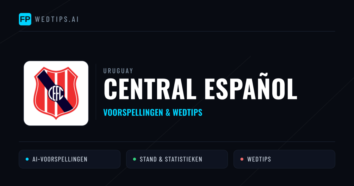 Central Español voorspellingen & statistieken