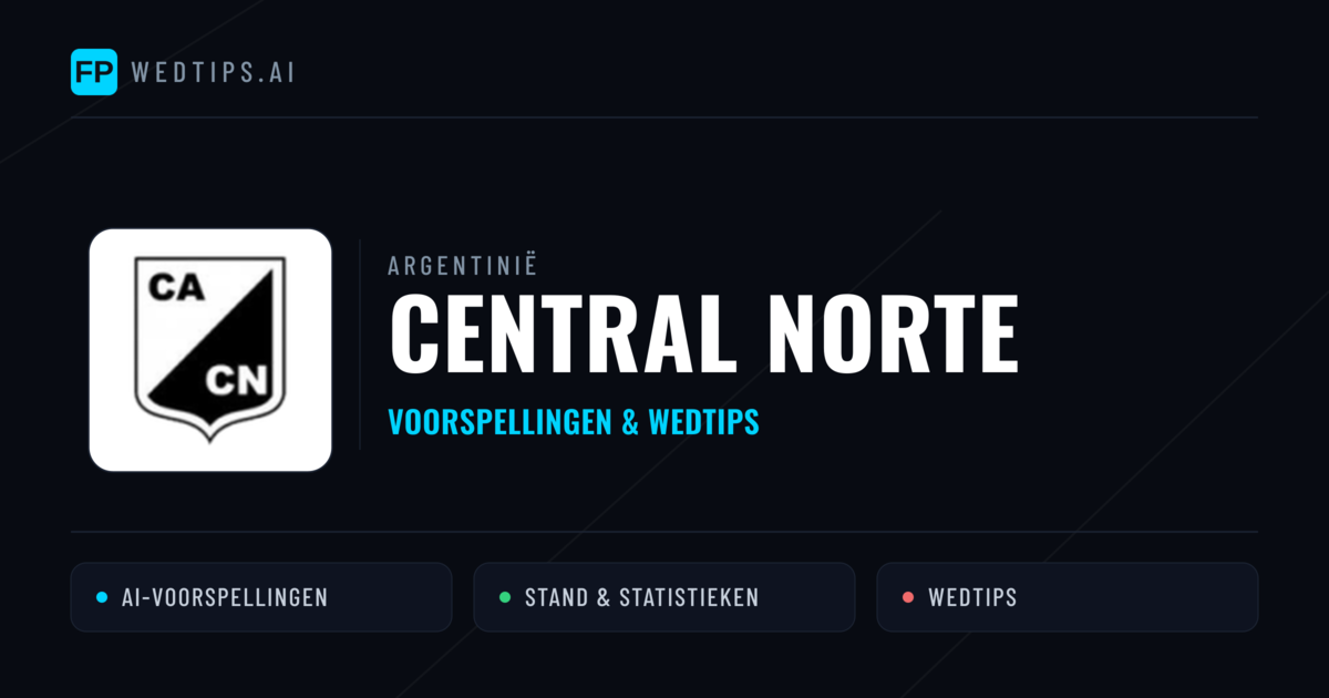 Central Norte voorspellingen & statistieken
