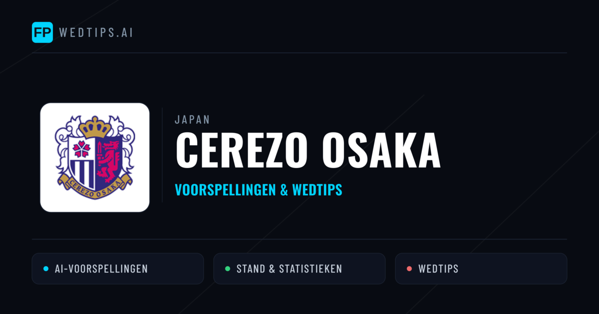 Cerezo Osaka voorspellingen & statistieken