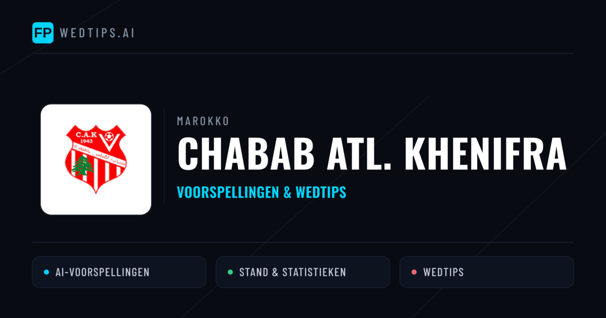 Chabab Atl. Khenifra voorspellingen & statistieken