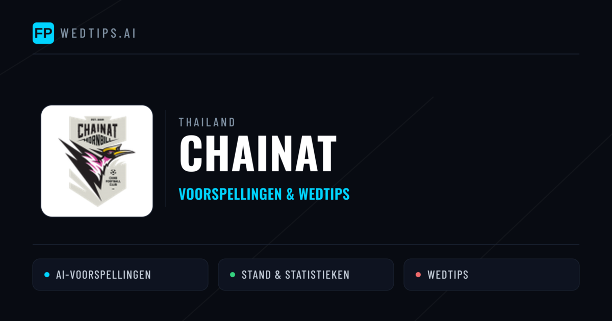 Chainat voorspellingen & statistieken