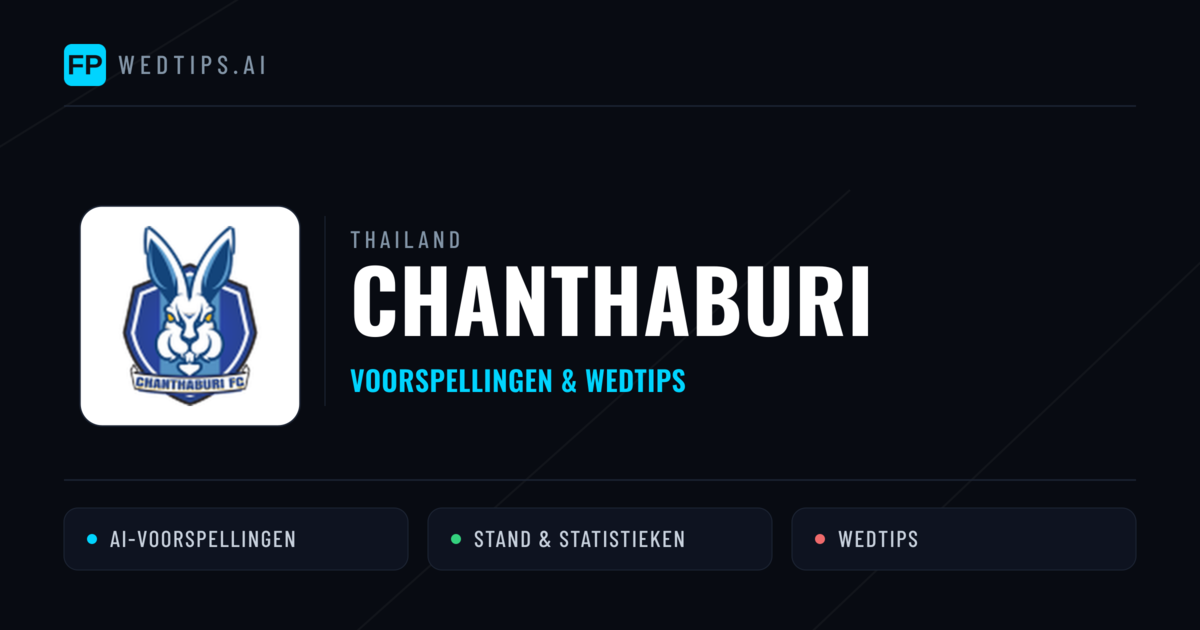 Chanthaburi voorspellingen & statistieken