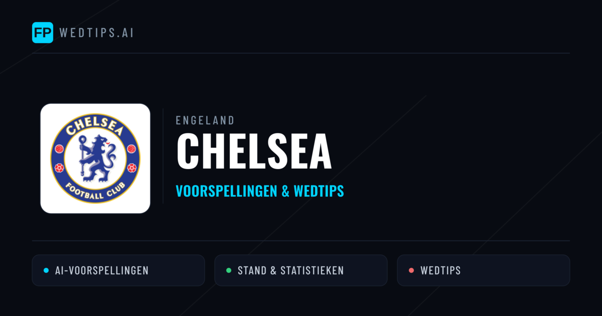Chelsea voorspellingen & statistieken
