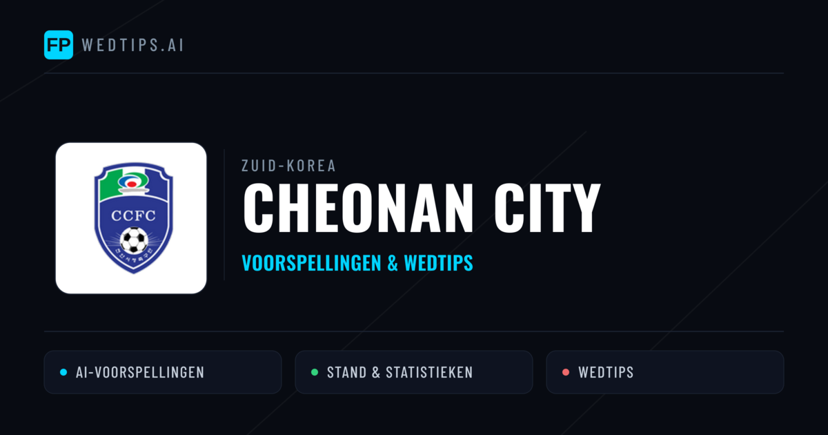 Cheonan City voorspellingen & statistieken