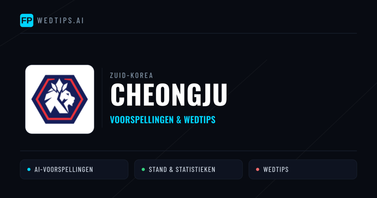 Cheongju voorspellingen & statistieken