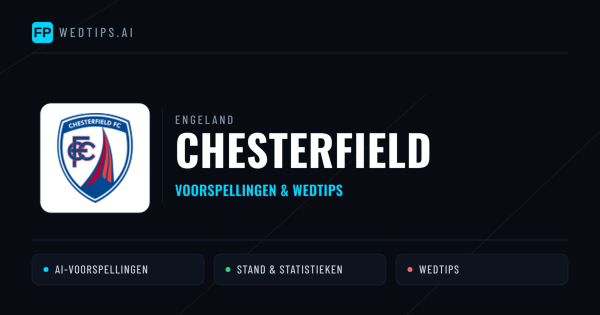 Chesterfield voorspellingen & statistieken