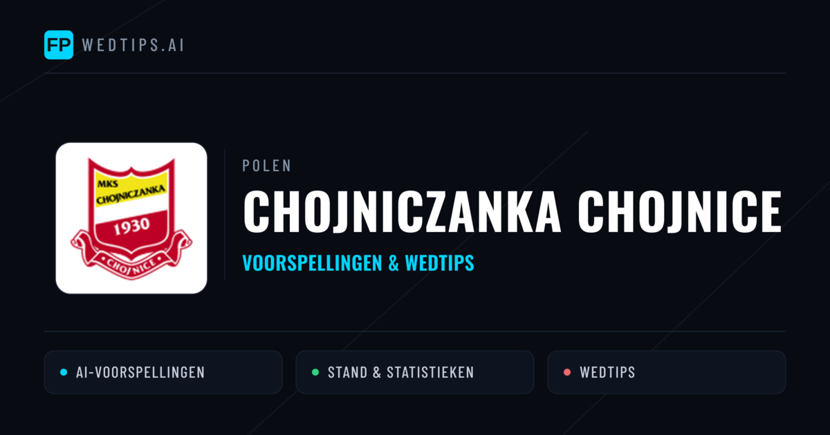 Chojniczanka Chojnice voorspellingen & statistieken