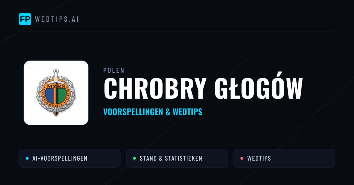 Chrobry Głogów voorspellingen & statistieken