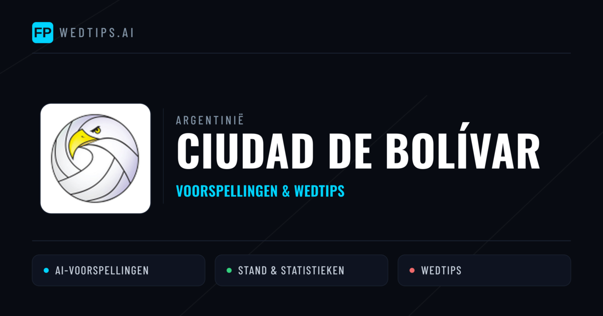Ciudad de Bolívar voorspellingen & statistieken