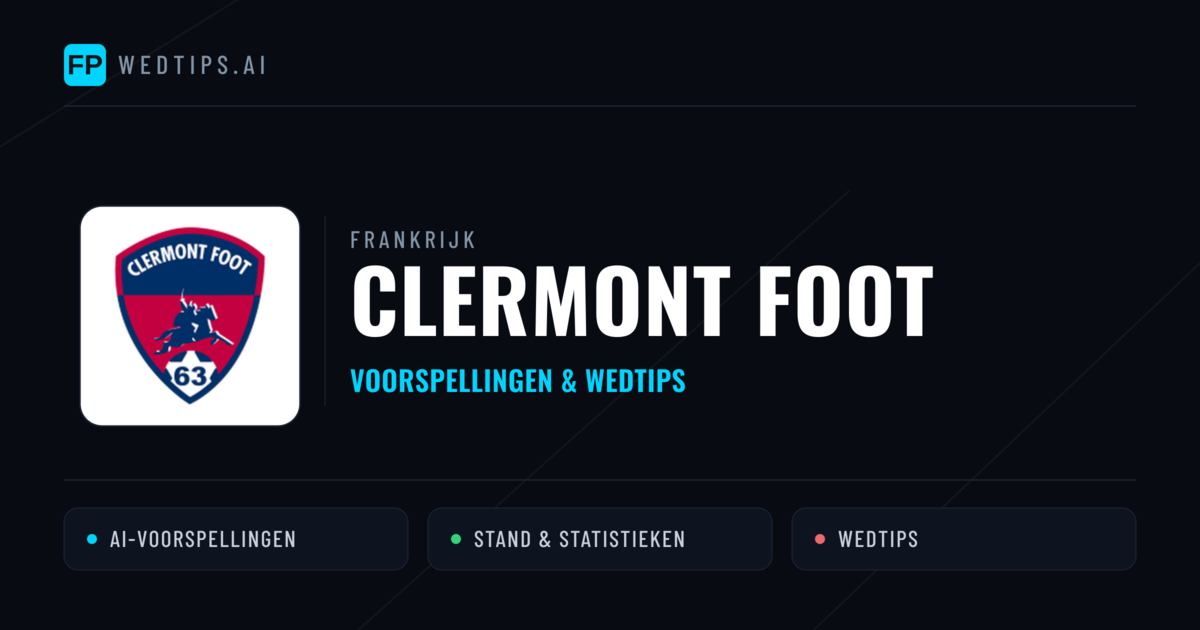 Clermont Foot voorspellingen & statistieken