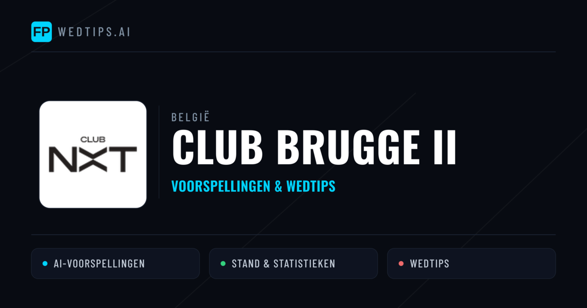 Club Brugge II voorspellingen & statistieken