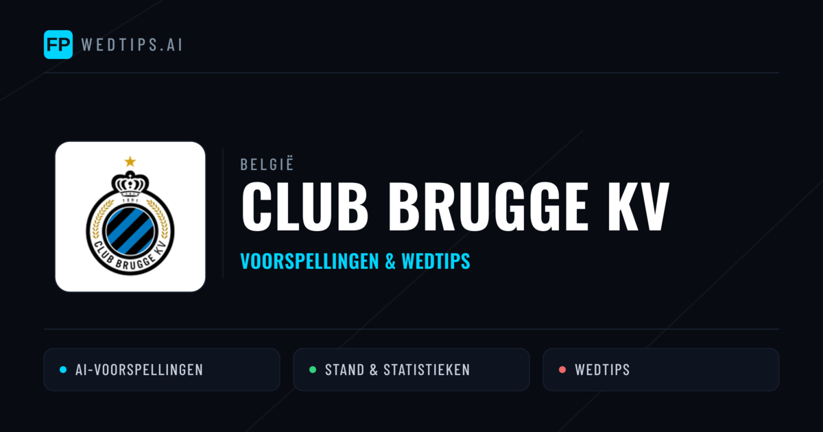 Club Brugge KV voorspellingen & statistieken