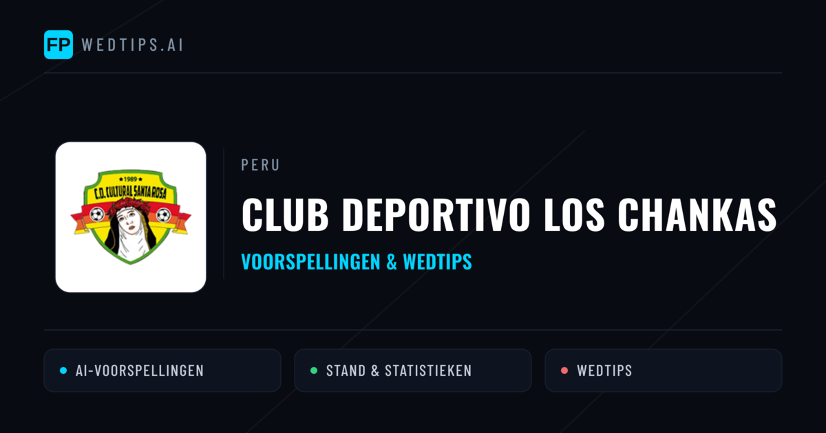 Club Deportivo Los Chankas voorspellingen & statistieken