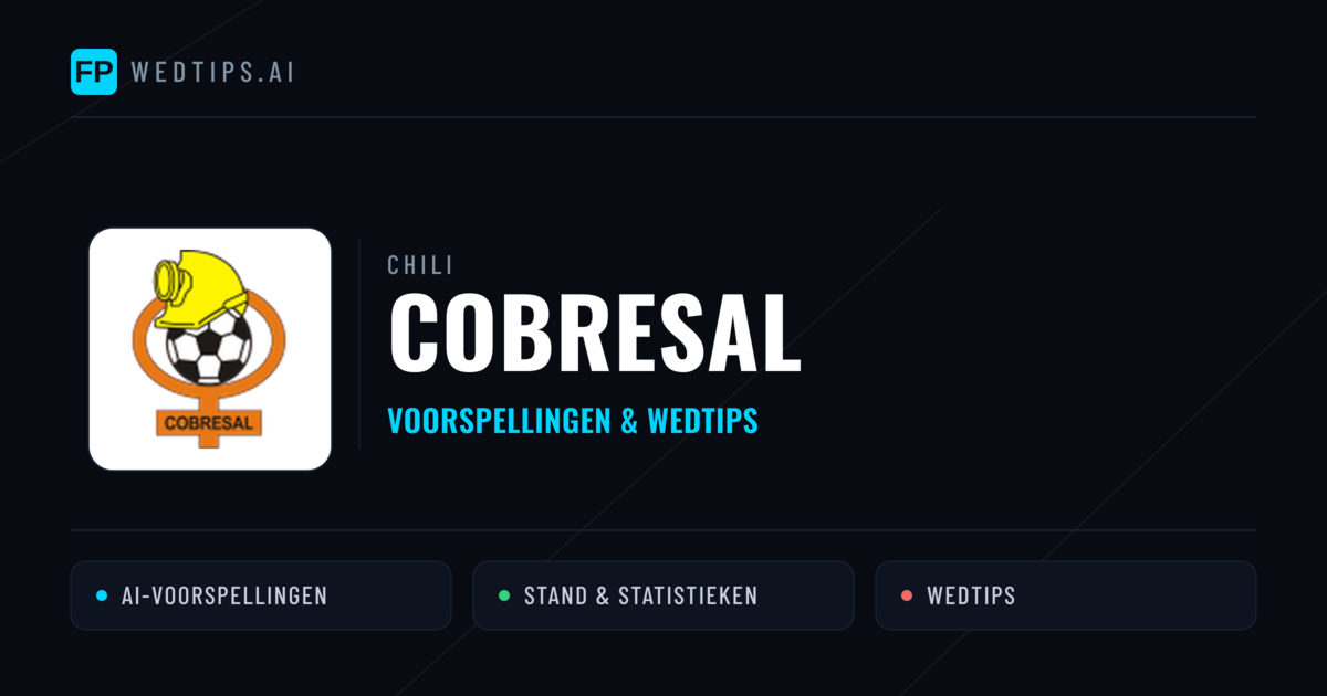 Cobresal voorspellingen & statistieken