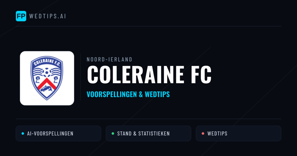 Coleraine FC voorspellingen & statistieken
