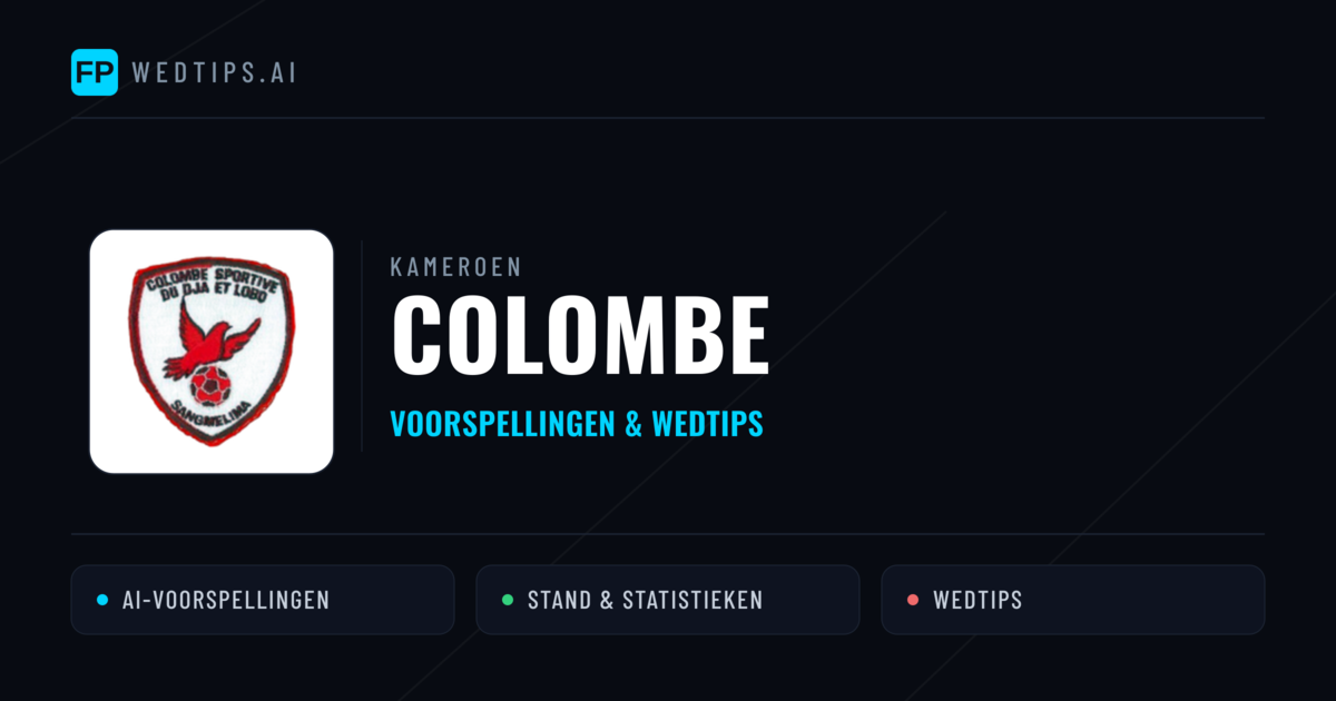Colombe voorspellingen & statistieken