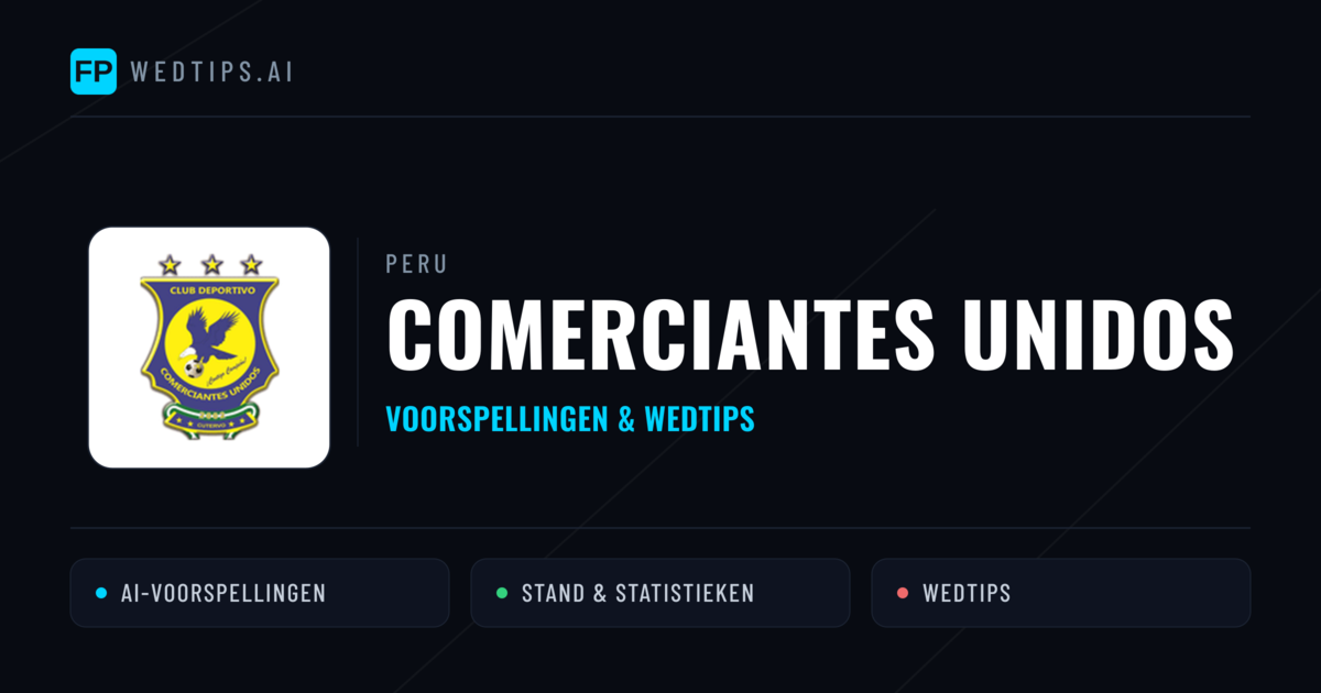 Comerciantes Unidos voorspellingen & statistieken