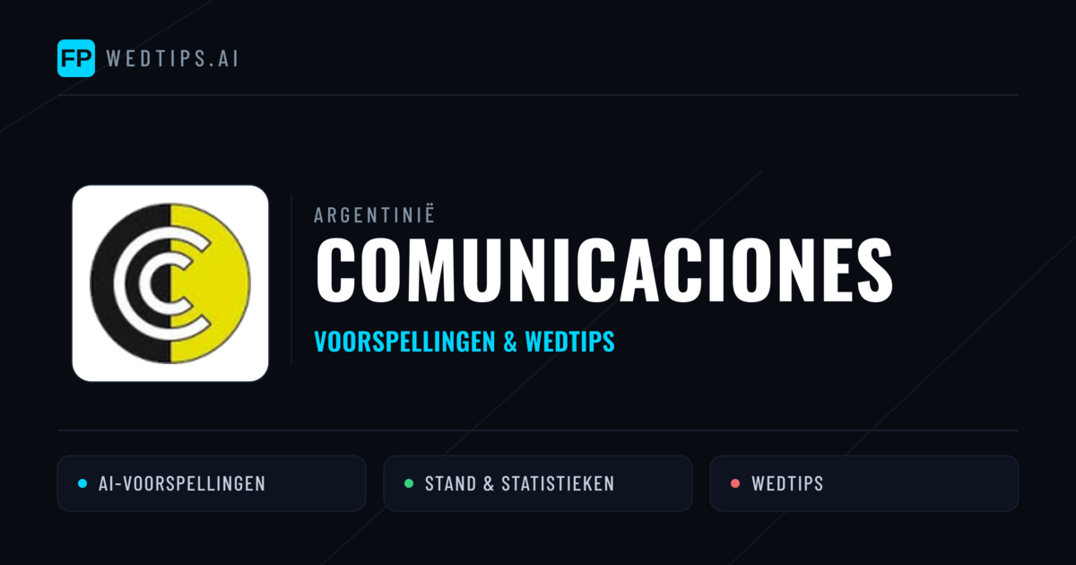 Comunicaciones voorspellingen & statistieken