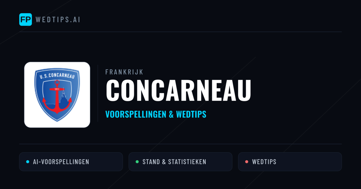 Concarneau voorspellingen & statistieken