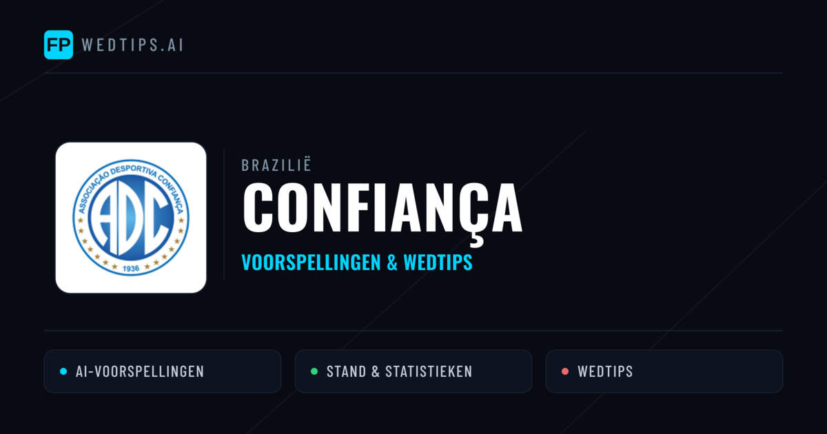 Confiança voorspellingen & statistieken