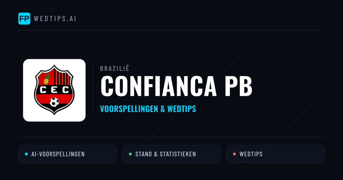 Confianca PB voorspellingen & statistieken
