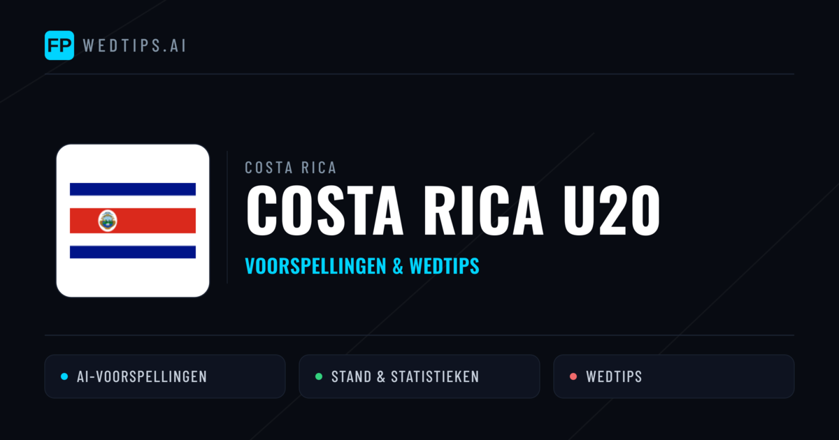 Costa Rica U20 voorspellingen & statistieken