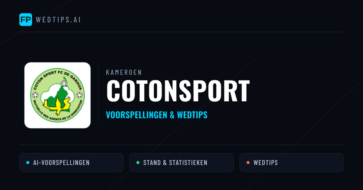 Cotonsport voorspellingen & statistieken