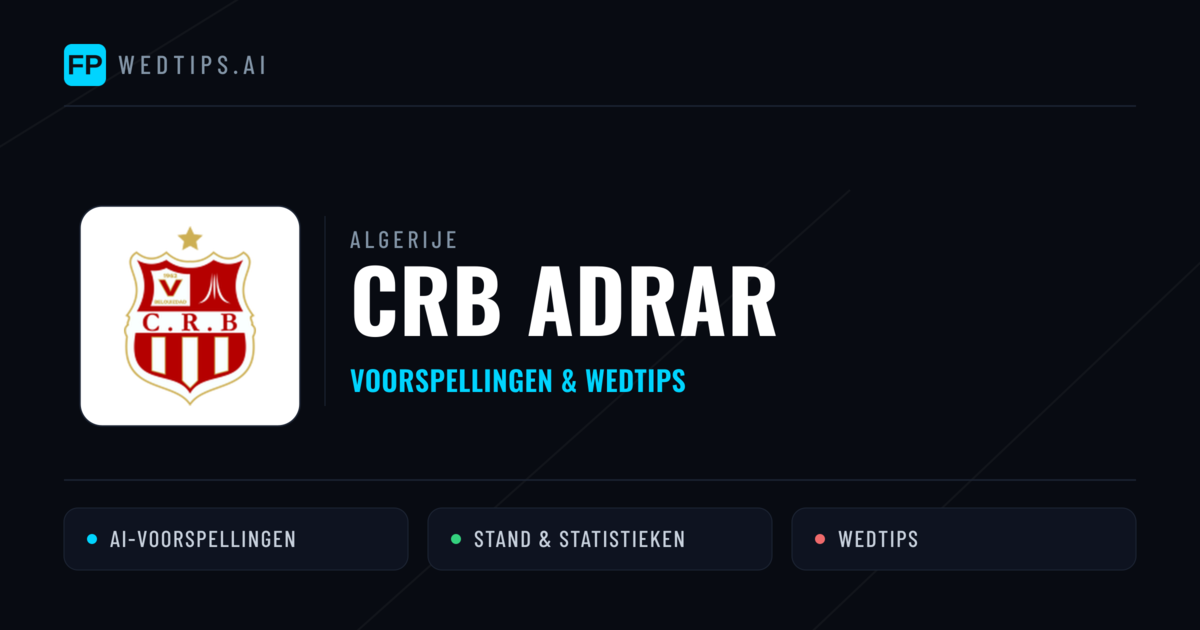 CRB Adrar voorspellingen & statistieken